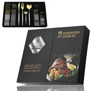 24Pcs Stainless Steel Cutlery Set